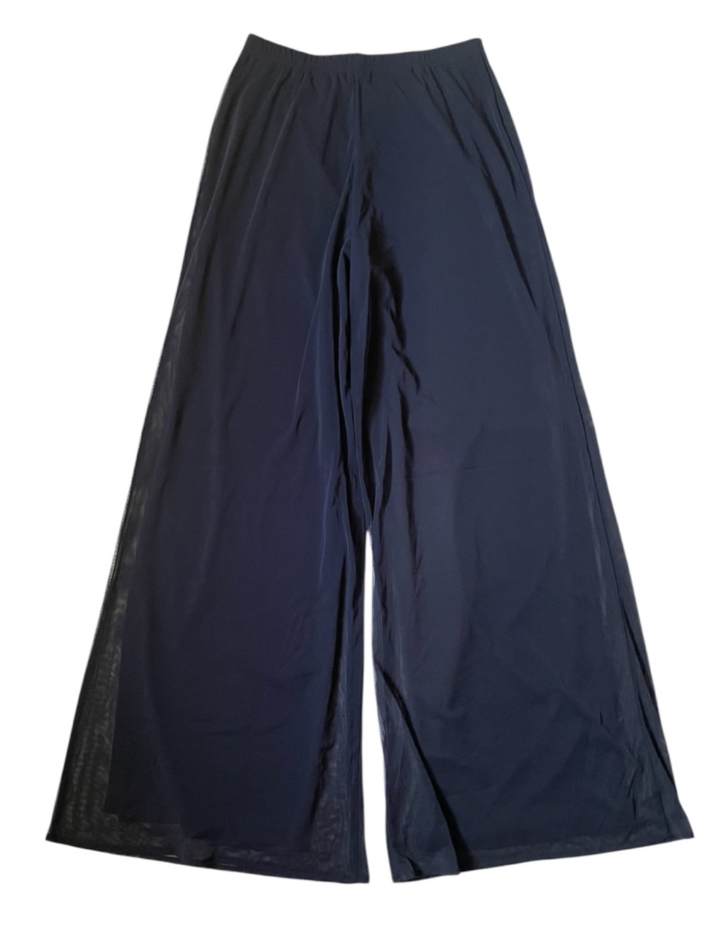 Tadashi Shoji Navy Blue mesh high rise Palazzo Pants